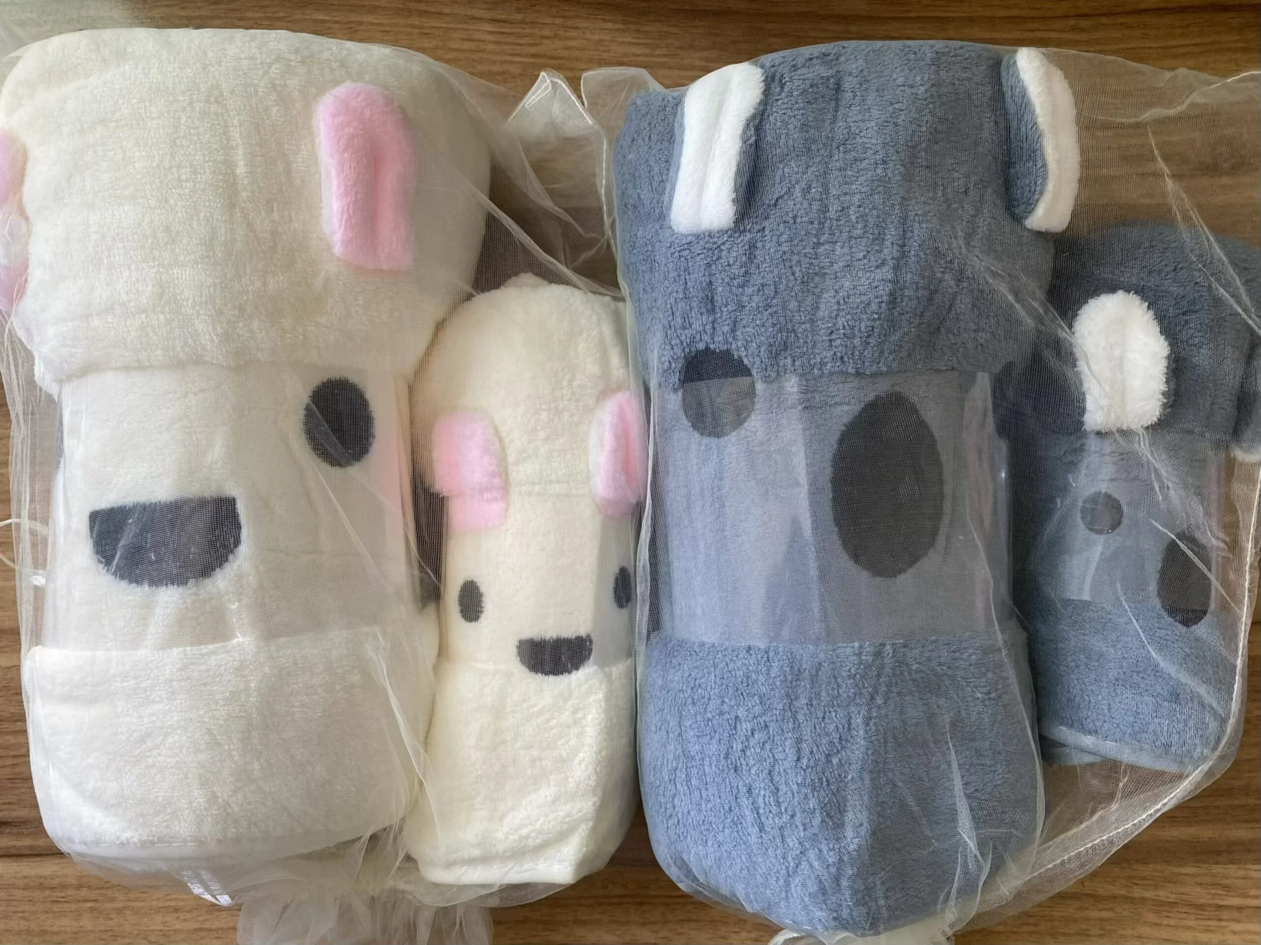 ست حوله استخری و دست و صورت عروسکی وارداتی | میکروفایبر نرم و با جذب بالا