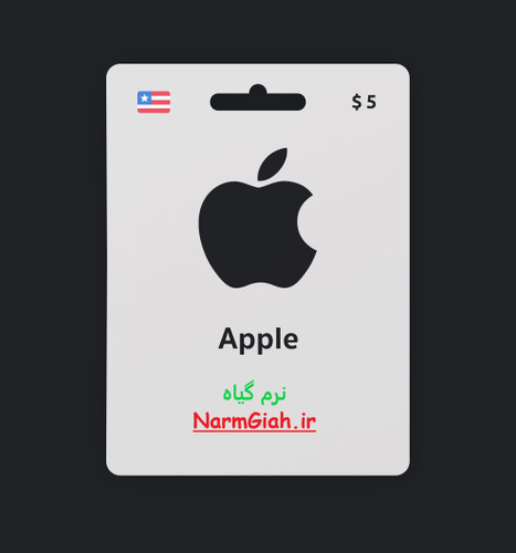 گیفت کارت اپل ۵ دلاری آمریکا – شارژ اپل آیدی و خرید اپ استور