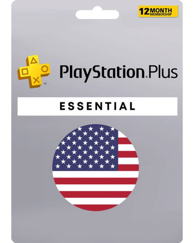 گیفت کارت پلیاستیشن پلاس یکساله Essential (ریجن آمریکا)