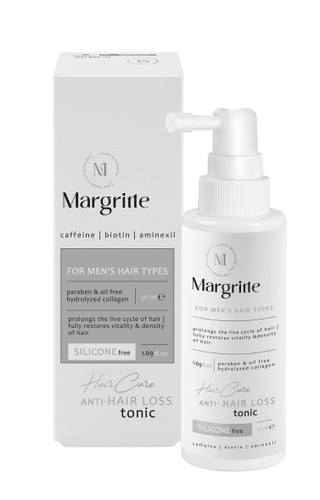 تونیک تقویت مو آقایان مارگریت حجم ۵۰ میلیلیتر