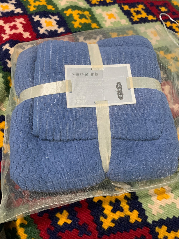 حوله ست سوزنی ساده (حوله حمام و صورت)