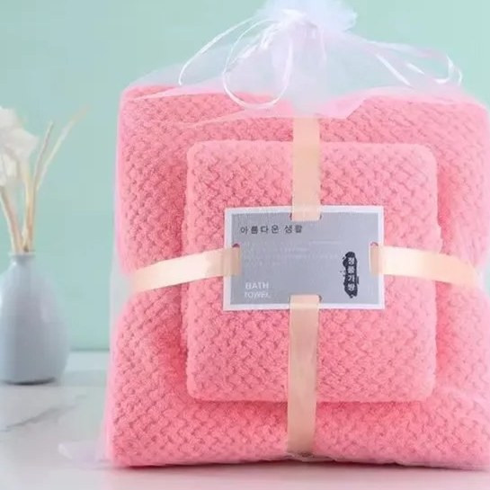 حوله ست سوزنی ساده (حوله حمام و صورت)