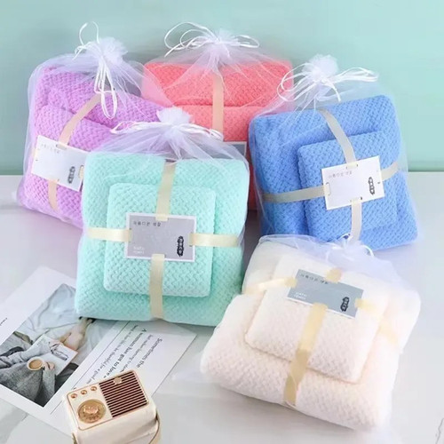 حوله ست سوزنی ساده (حوله حمام و صورت)