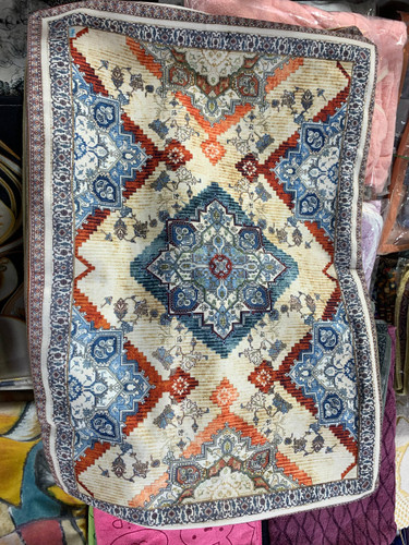 روبالشتی تک رو مخمل طرحدار نرم و لطیف سایز استاندارد