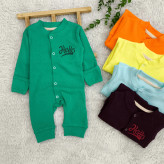 سرهمی کبریتی نوزاد Hello، جنس پنبه، دستکش دار، سایز 3 تا 9 ماه