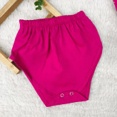 سارافون و شورت نوزادی طرح کفشدوزک خال خالی - جنس کتان نخ خنک و لطیف