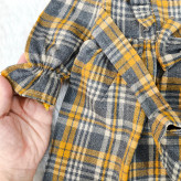 پیراهن کشمیر چهارخانه دخترانه پاپیونی مناسب 1 تا 4 سال