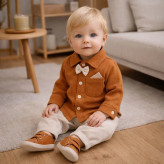 دو تکه نوزادی بلوز شلوار پسرانه ست پسرانه ست عیدانه