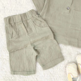 ست تیشرت شورت نوزادی پسرانه دخترانه موسلین