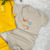 سه تکه بلوز شلوار و بادی نوزادی پسرانه ست یلدایی ببر