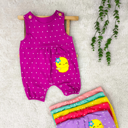 رامپر نوزادی دخترانه رامپر عیدانه رامپر خالخالی جوجه