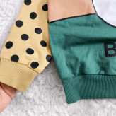 بلوز شلوار پسرانه طرح زرافه خالدار | لباس راحتی بچگانه پنبه دورس