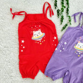 رامپر طرح گربه فضانورد بچگانه جنس پنبه سوپر در شش رنگ جذاب