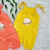 رامپر طرح گربه فضانورد بچگانه جنس پنبه سوپر در شش رنگ جذاب