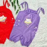 رامپر طرح گربه فضانورد بچگانه جنس پنبه سوپر در شش رنگ جذاب