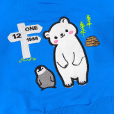 بلوز پسرانه طرح خرس و پنگوئن | دورس پنبه گلدوزی شده | مناسب 1 تا 3 سال