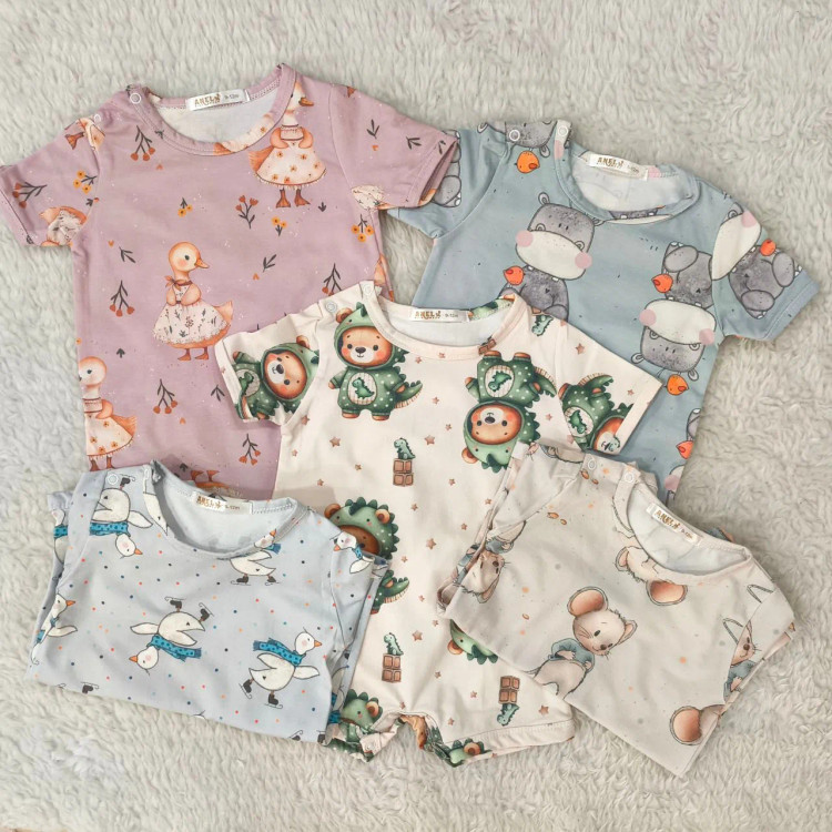 رامپر نوزادی تمام چاپ رامپر دخترانه رامپر پسرانه