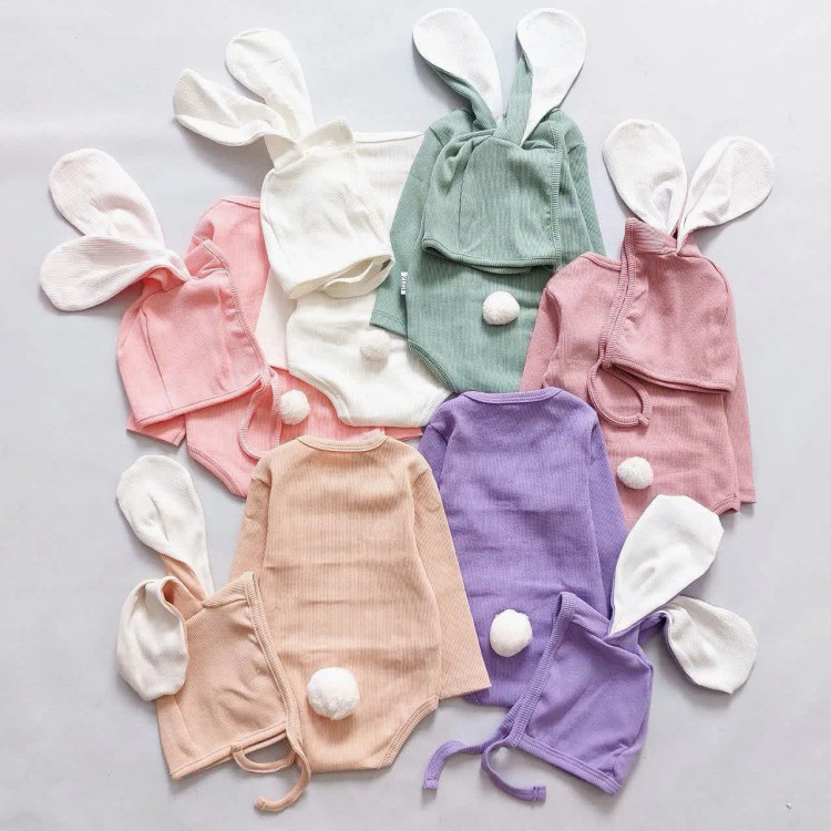 بادی و کلاه خرگوشی کبریتی نوزاد دختر و پسر | 3 تا 12 ماه