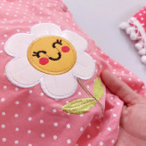 سارافون و شورت دخترانه طرح گل آفتابگردان خالدار نوزاد و کودک