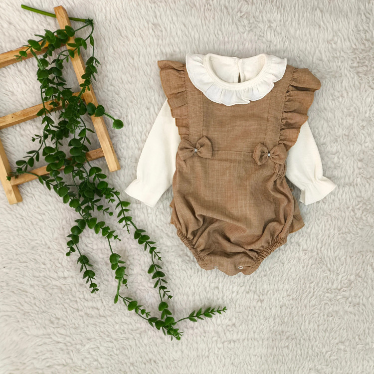 بادی و بلوز مجلسی دخترانه | لباس نوزادی شیک | مناسب 3 تا 18 ماه