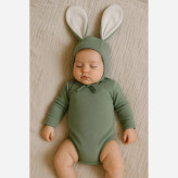 بادی و کلاه خرگوشی کبریتی نوزاد دختر و پسر | 3 تا 12 ماه