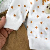 بلوز شلوار دخترانه طرح قارچ پولکی نوزادی و بچگانه