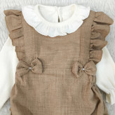 بادی و بلوز مجلسی دخترانه | لباس نوزادی شیک | مناسب 3 تا 18 ماه