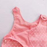 سارافون و شورت دخترانه طرح گل آفتابگردان خالدار نوزاد و کودک