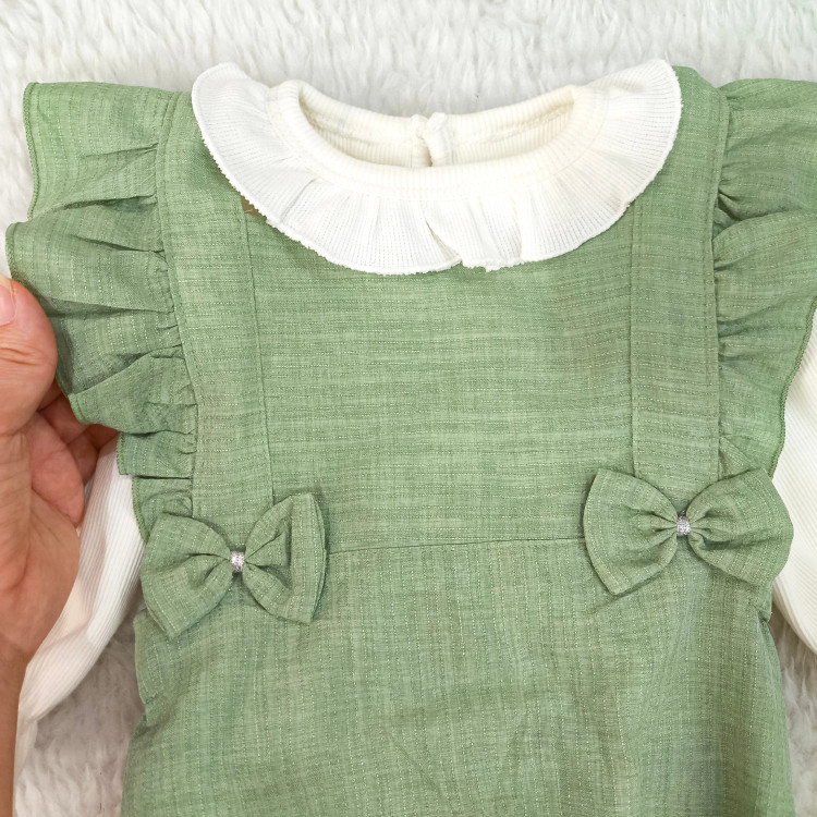 بادی و بلوز مجلسی دخترانه | لباس نوزادی شیک | مناسب 3 تا 18 ماه