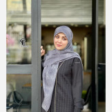 شال مجلسی نگین دار طرح سه بعدی سایز 140 جنس کتان چرخ دوز