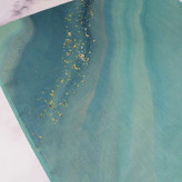 روسری نخی کاستوم طرح رزین قواره بزرگ 140سانت شیک و مجلسی