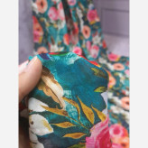 روسری نخی قواره بزرگ طرح گلدار کاستوم سیتو 140 سانتی زنانه