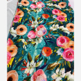 روسری نخی قواره بزرگ طرح گلدار کاستوم سیتو 140 سانتی زنانه