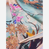 روسری نخی طرح گیتی قواره بزرگ 140 سانتیمتر | شال و روسری زنانه شیک