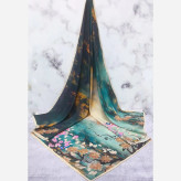 روسری نخی طرح گیتی قواره بزرگ 140 سانتیمتر | شال و روسری زنانه شیک