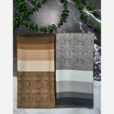 روسری نخی دورقاب طرحدار قواره بزرگ 140 سانتیمتر | روسری زنانه شیک و کاربردی