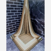 روسری نخی دورقاب طرحدار قواره بزرگ 140 سانتیمتر | روسری زنانه شیک و کاربردی