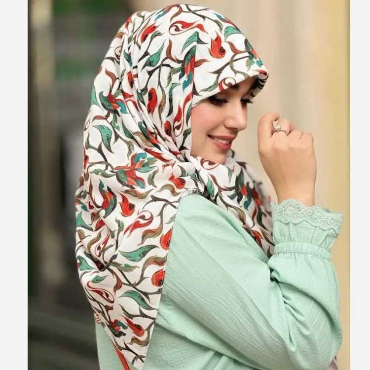 شال نخی طرح حنانه سایز 140 | شال و روسری زنانه شیک و خاص