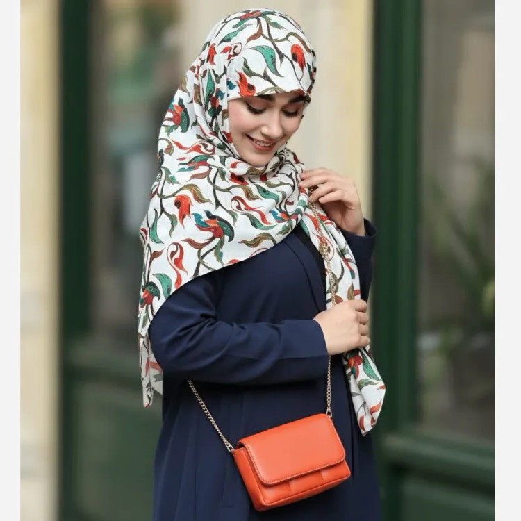 شال نخی طرح حنانه سایز 140 | شال و روسری زنانه شیک و خاص