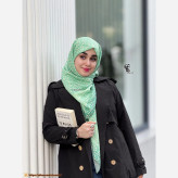 روسری نخی طرح صوفیا سایز متوسط چرخ دوز | طرح گل ریز و زیبا