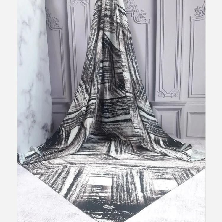 روسری زنانه طرح آبرنگی کد 2022 | جنس کـاستوم | سایز 140 | شیک و خاص