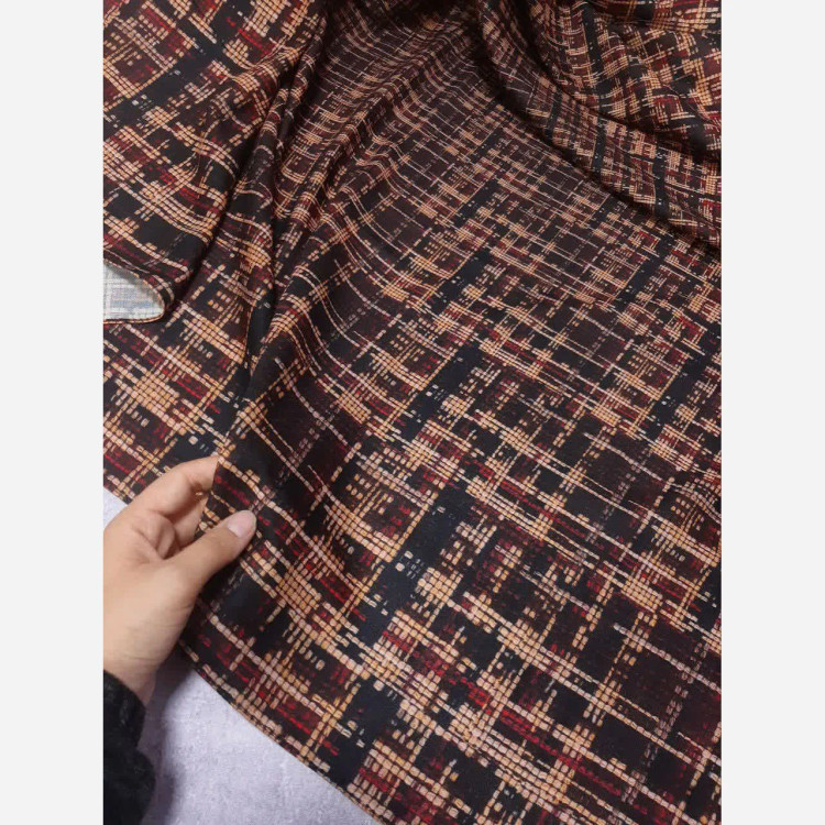 روسری مجلسی طرح سدنا قواره 140 نخ کاستوم دور چرخ دوز طرح ریز شیک و مجلسی