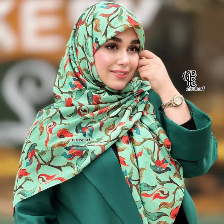 شال نخی طرح حنانه سایز 140 | شال و روسری زنانه شیک و خاص