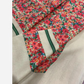 روسری نخی طرح گل ریز سایز 140 | شال و روسری زنانه