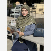 روسری طرح تارا قواره 140 دور چرخ دوز زنانه شیک و مجلسی