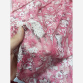 روسری نخی طرح نسترن سایز 140 - شیک و زیبا مناسب استایل شما