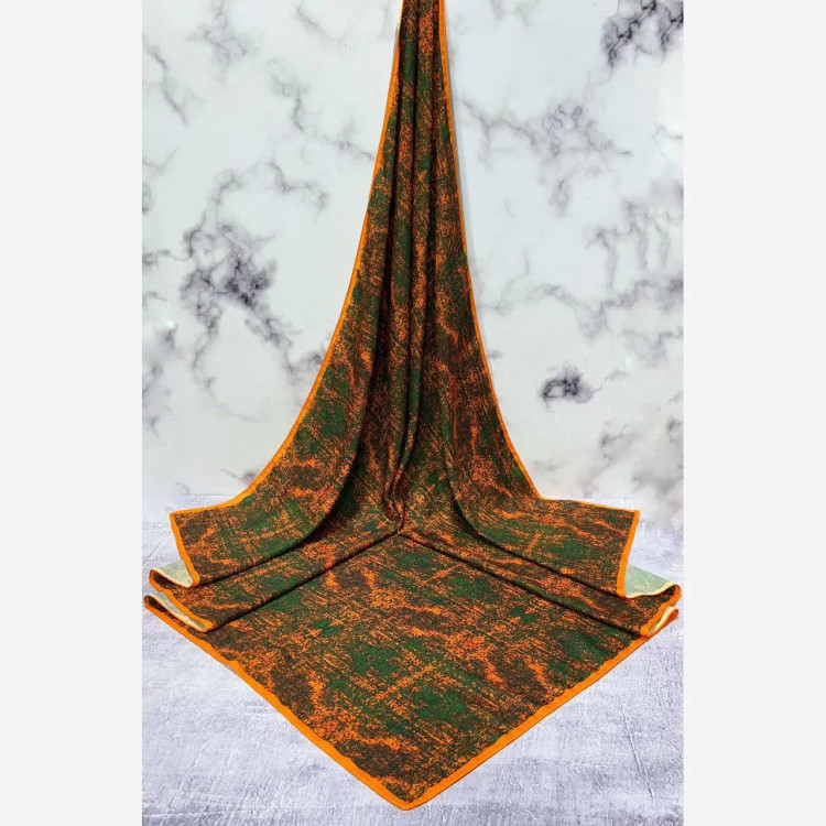 روسری نخی طرح ساناز قواره بزرگ 140 سانتیمتر شیک و خاص