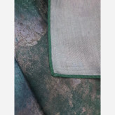 روسری طرح پتینه قواره 140 نخ کاستوم چرخ دوز لیز نیست