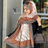 شال زنانه طرح تسمه ای اسپرت نخی دورادو 70*200