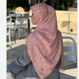 روسری طرح تارا قواره 140 دور چرخ دوز زنانه شیک و مجلسی